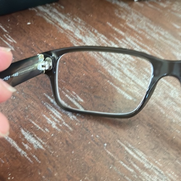 Prada VPR 16M OAQ-101 Wood eyeglasses with black logo case. - Picture 13 of 16